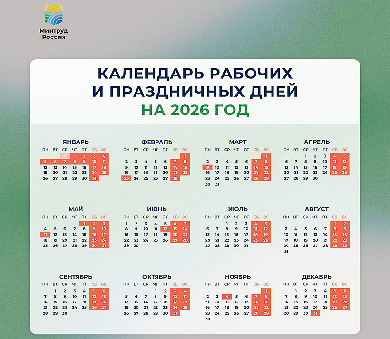 Следующая рабочая неделя в России будет укороченной