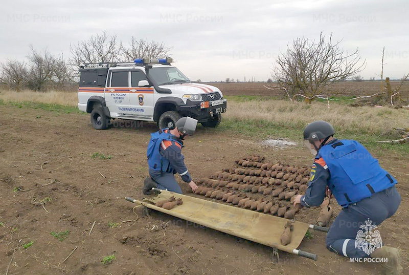 В Кировском районе Крыма за день уничтожили свыше 110 взрывоопасных предметов (ФОТО)