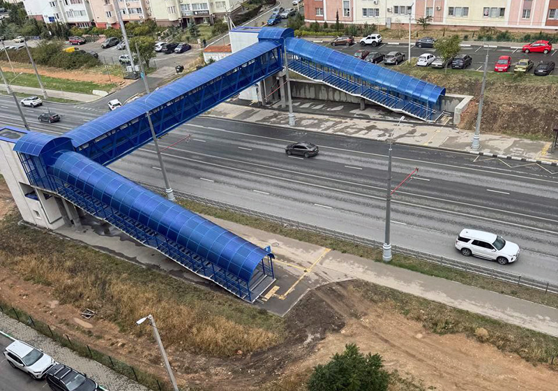 Севастопольцы жалуются на надземный переход на Камышовом шоссе и благоустройство возле него