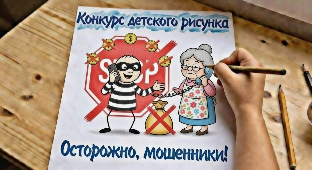 Полиция Севастополя объявила конкурс детского рисунка «Осторожно, мошенники!»