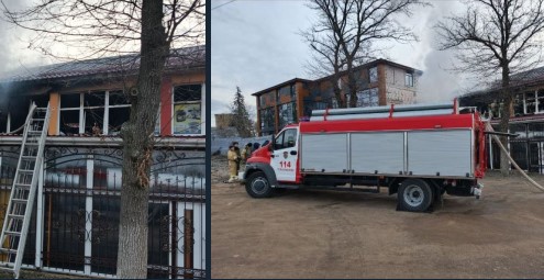 В Крыму светильник стал причиной пожара