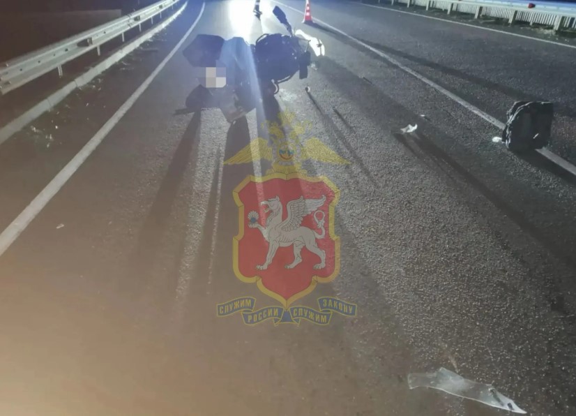 Мотоциклист разбился насмерть в районе Крымского моста 