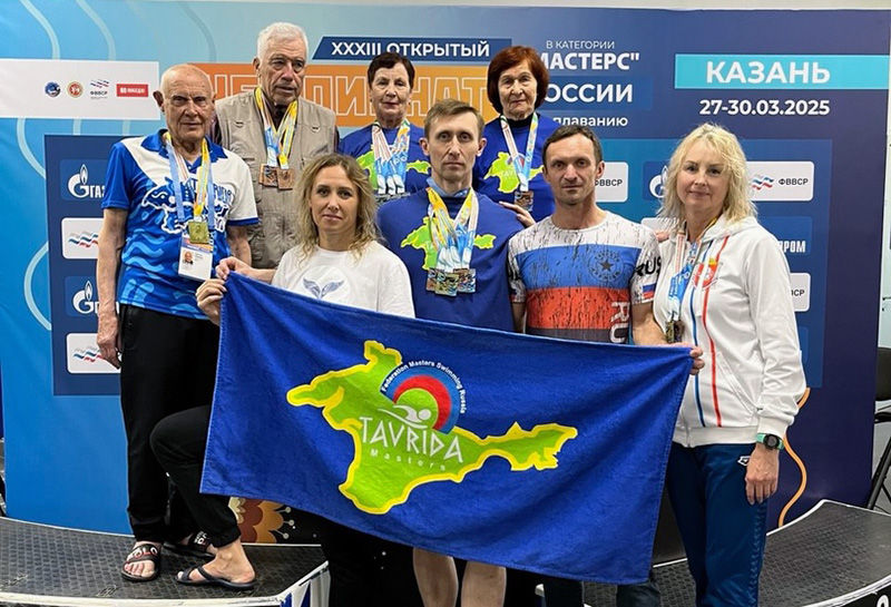 Севастопольцы завоевали 14 медалей чемпионата России по плаванию в категории Masters
