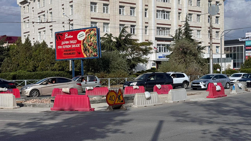 «Севавтодор» модернизирует развязку на пересечении улиц Вакуленчука — Меньшикова — Руднева