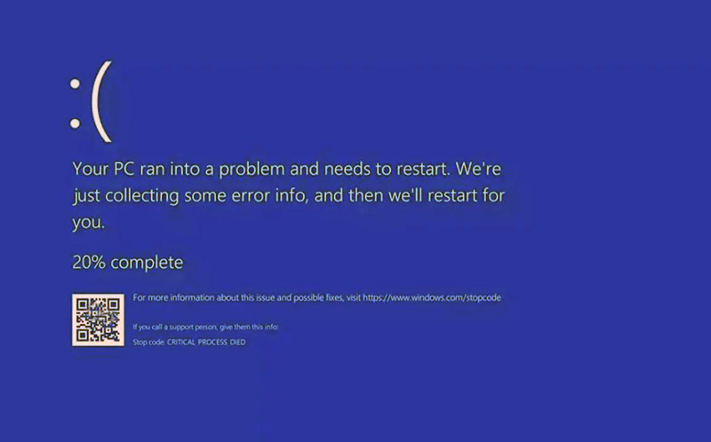 В системах Windows произошел глобальный сбой
