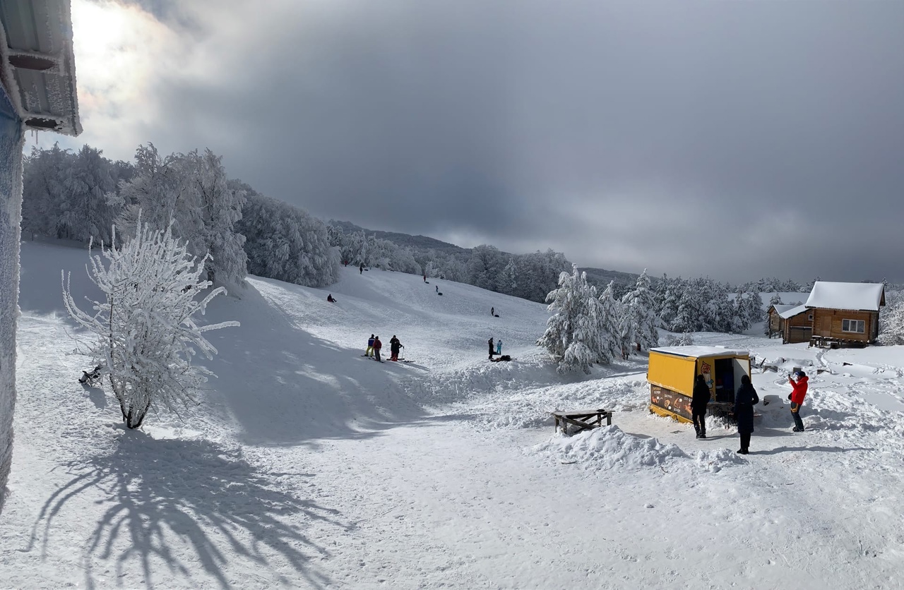 Погода на ангарском перевале в крыму сейчас. Ай Петри снег.